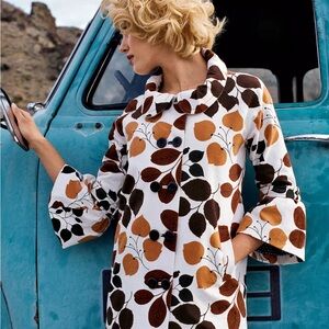 Elevenses Anthroplogie and Cream Polka Dot Jacket